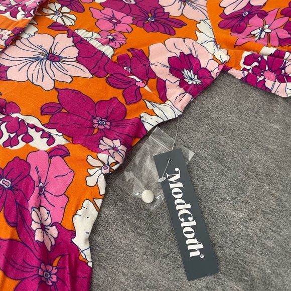 ModCloth 70s Style Knit Floral Dress - Making My Way Down to Miami Knit Dress - Picture 9 of 11